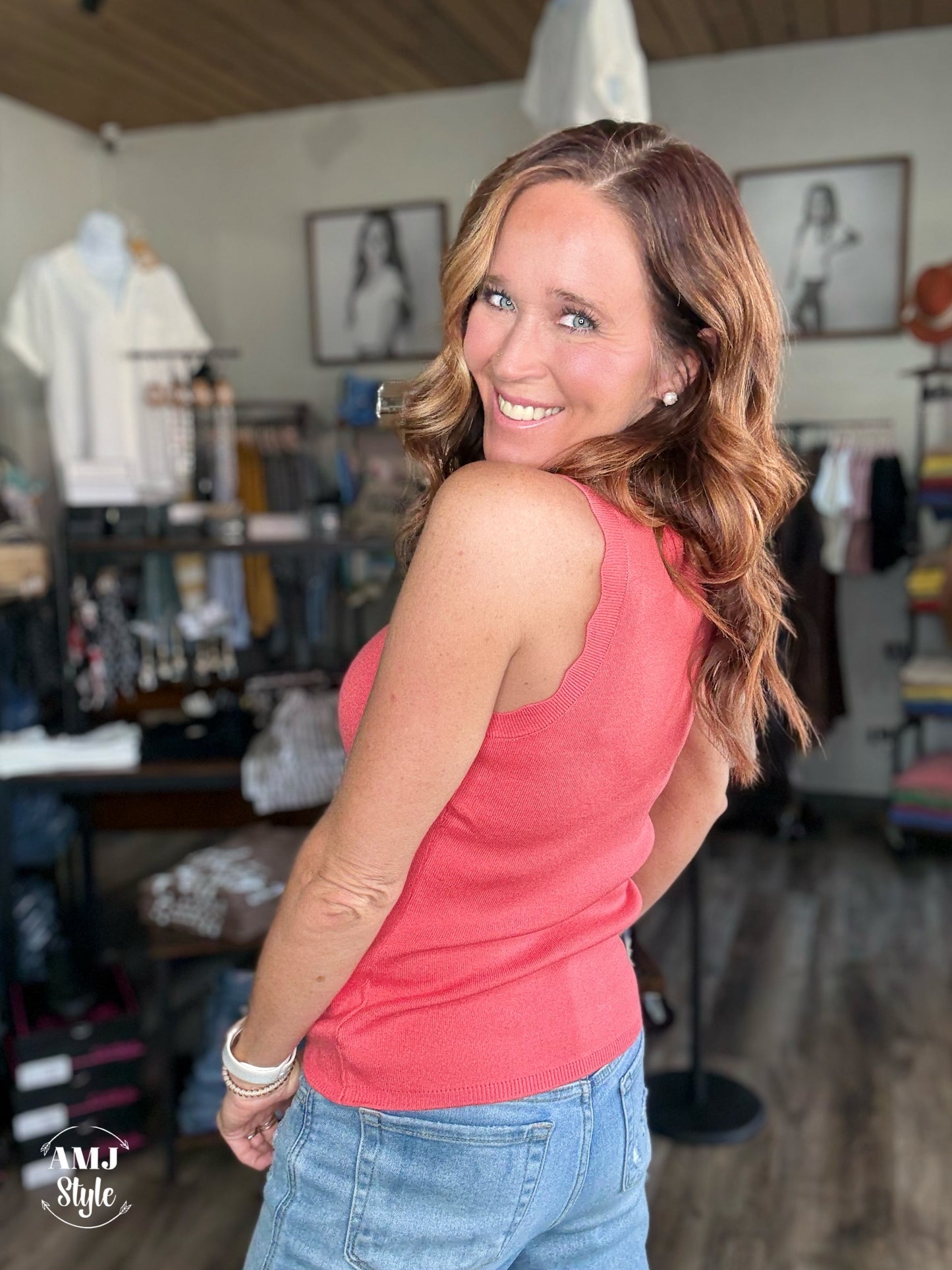 Luxe Scalloped Tank