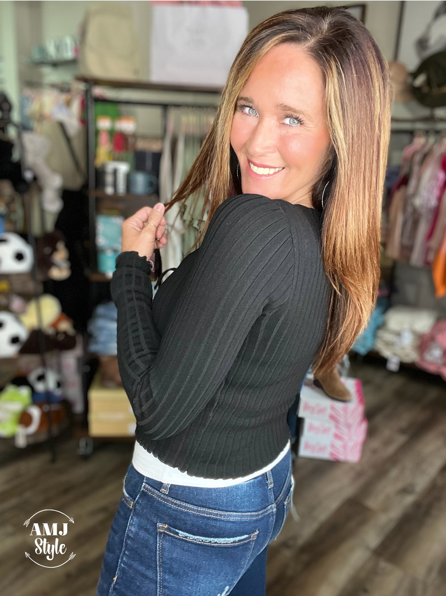 Elevate Front Tie Sweater