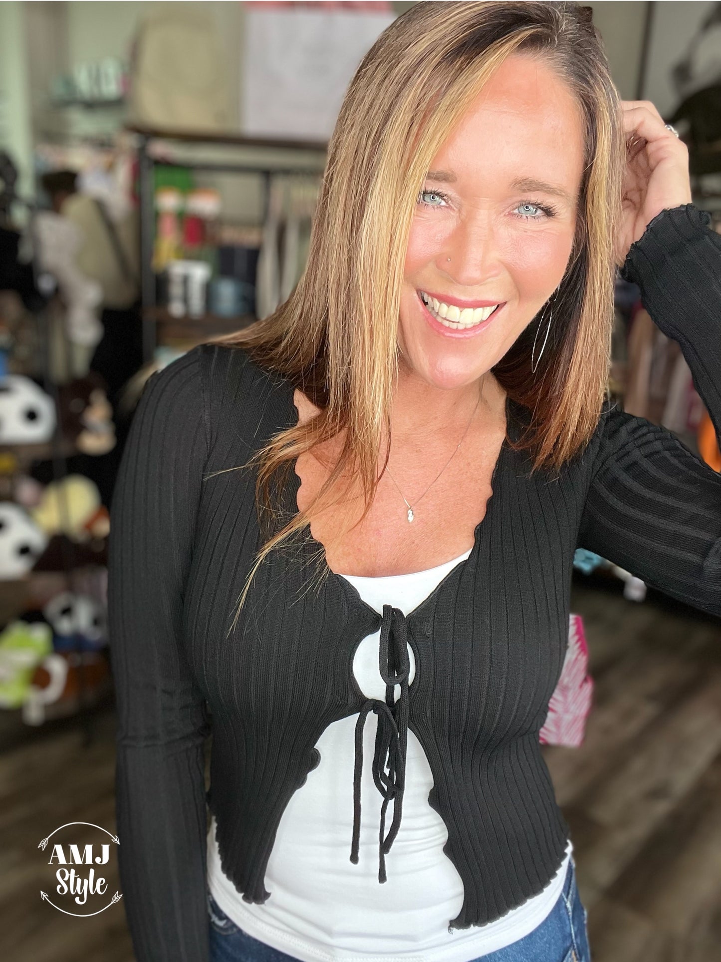Elevate Front Tie Sweater