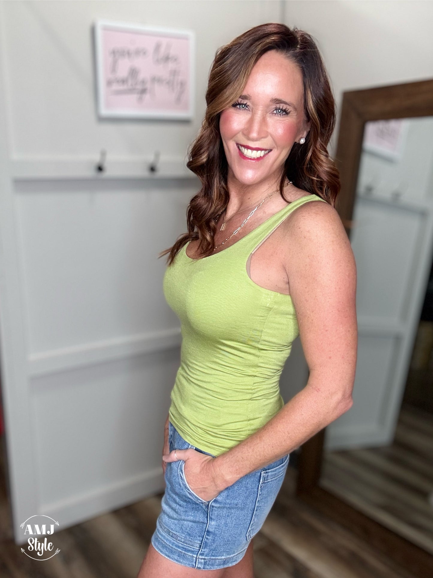 Talli Tank - Lime