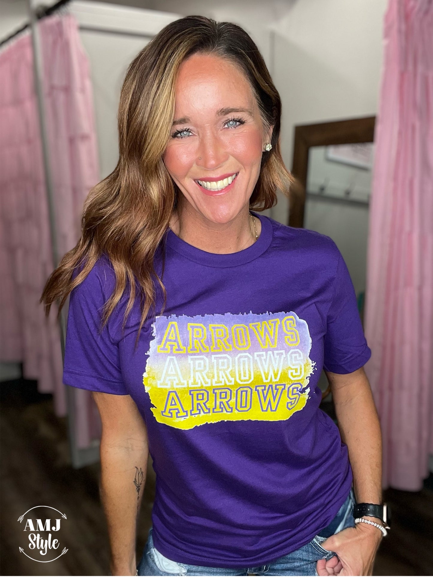Ombre Arrow Tee - Adult & Kiddo