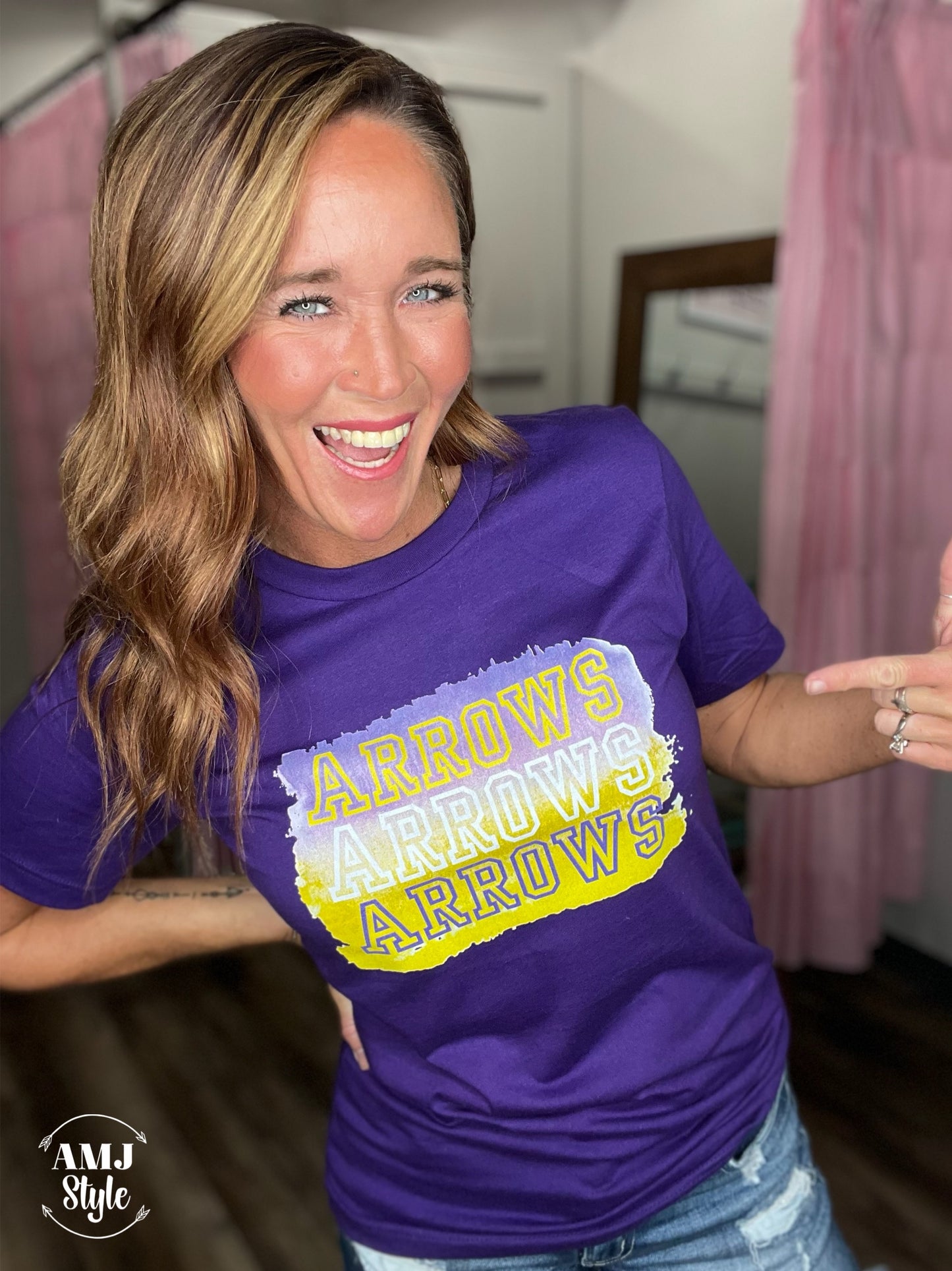 Ombre Arrow Tee - Adult & Kiddo