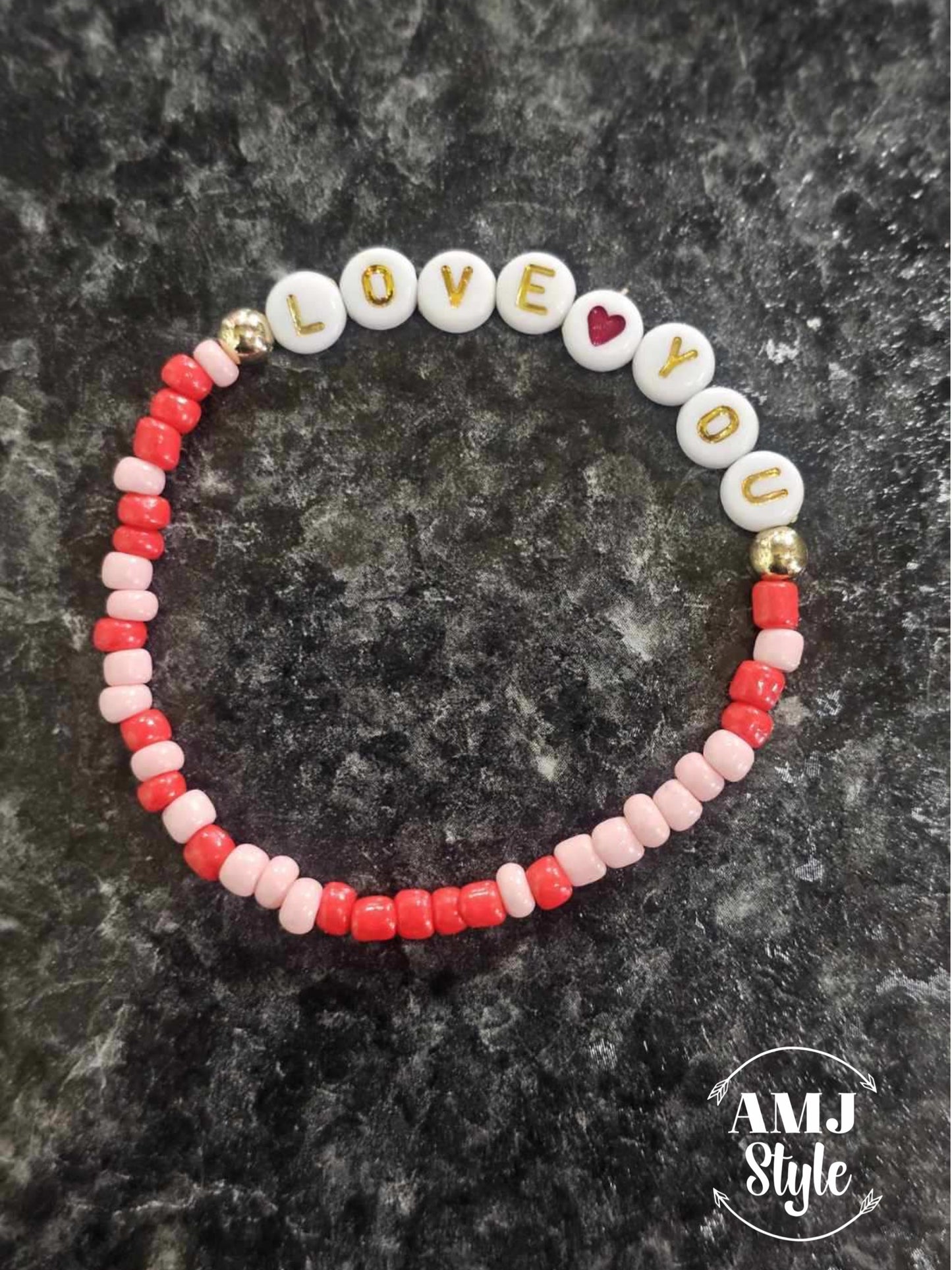 Valentines Bead Bracelets