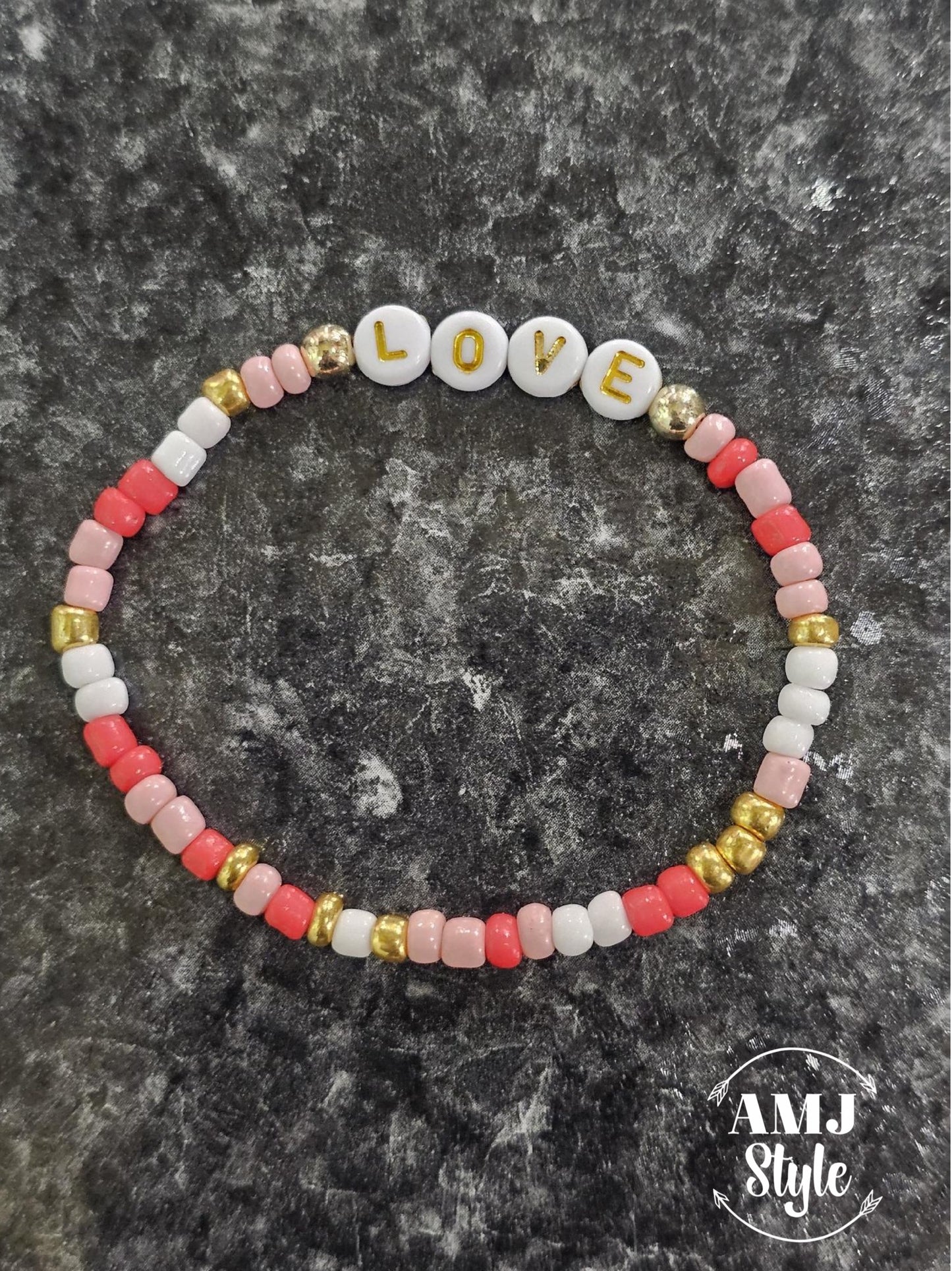 Valentines Bead Bracelets