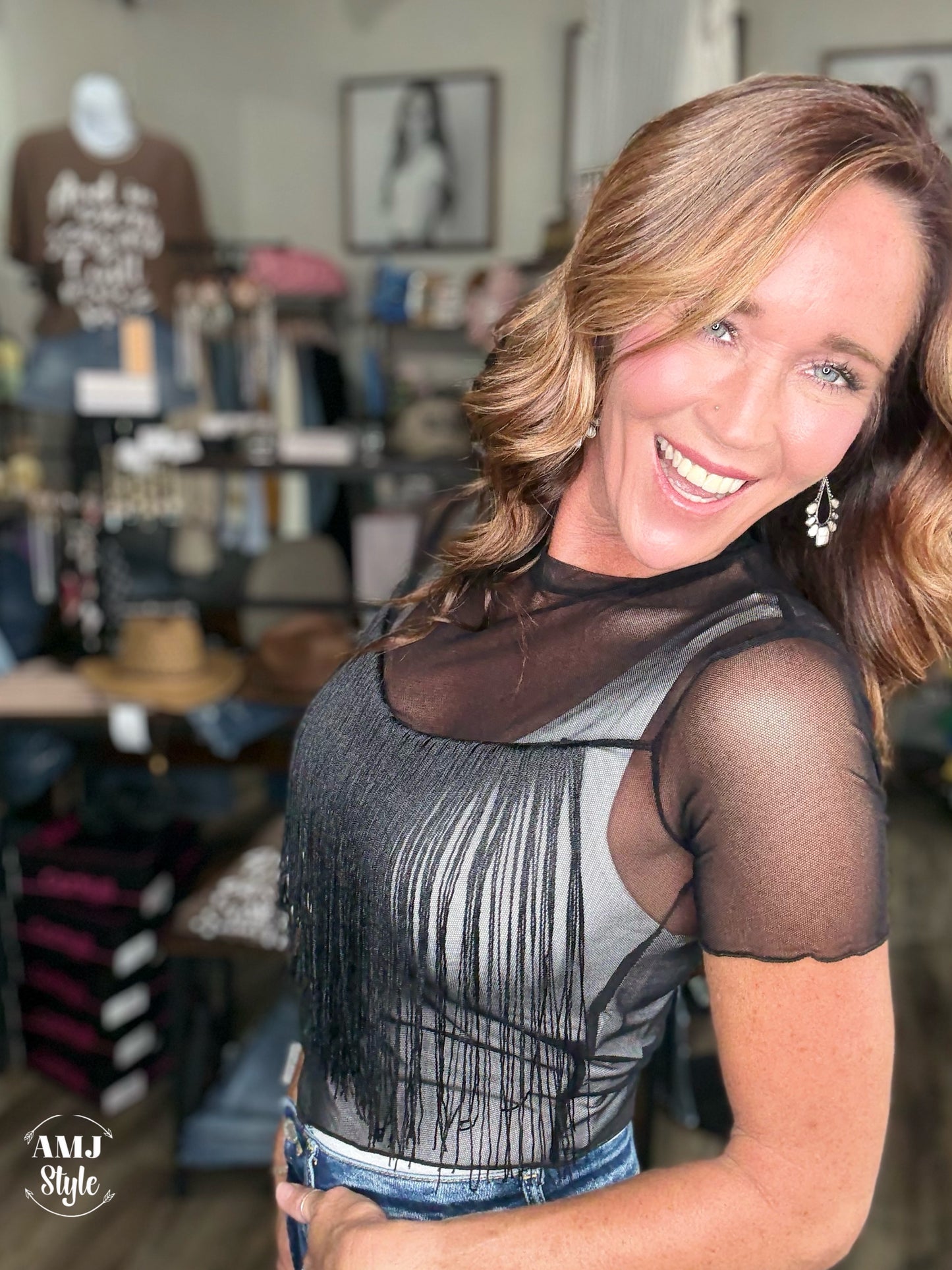 Emmy Lou Fringe Top