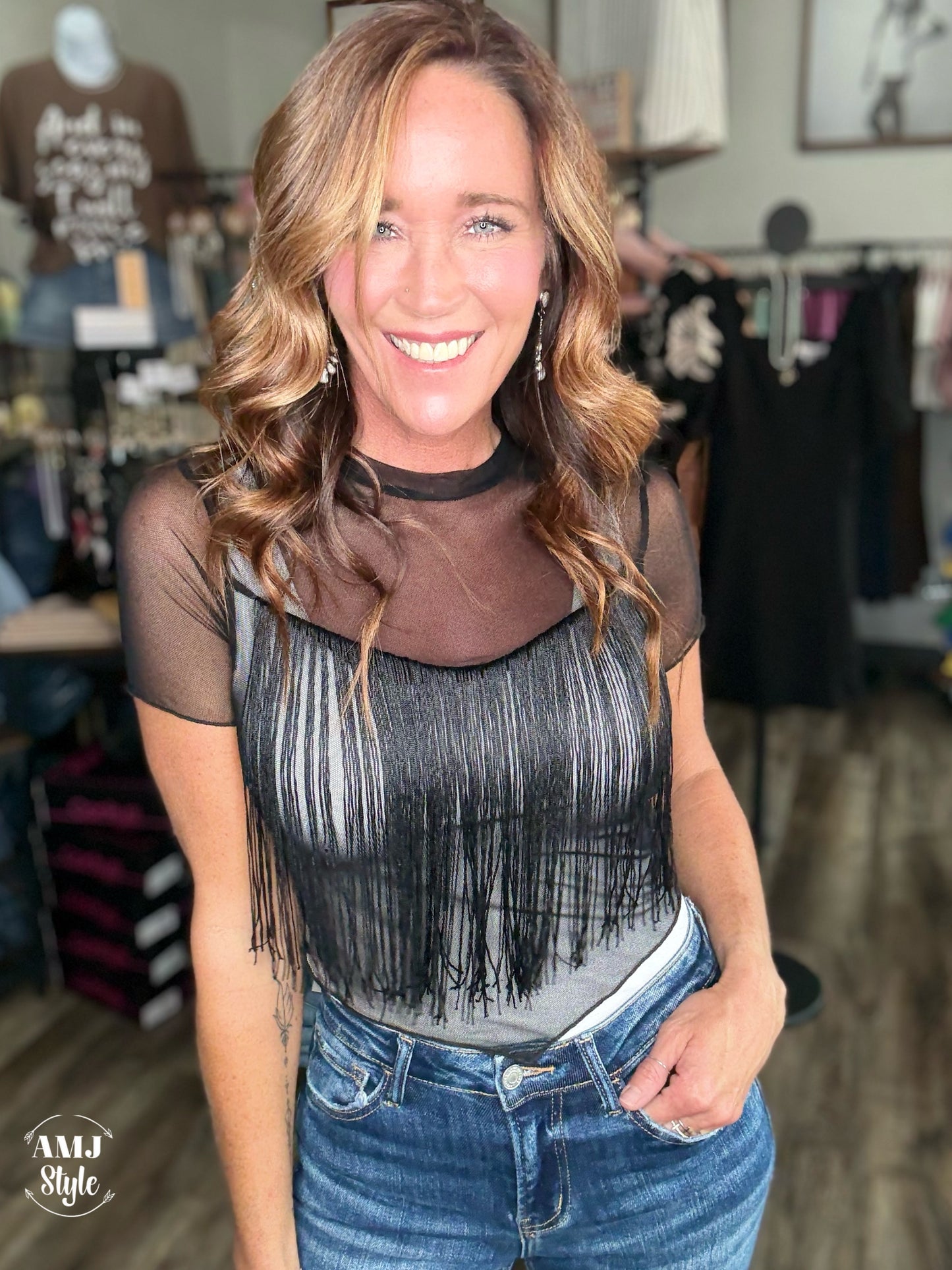 Emmy Lou Fringe Top
