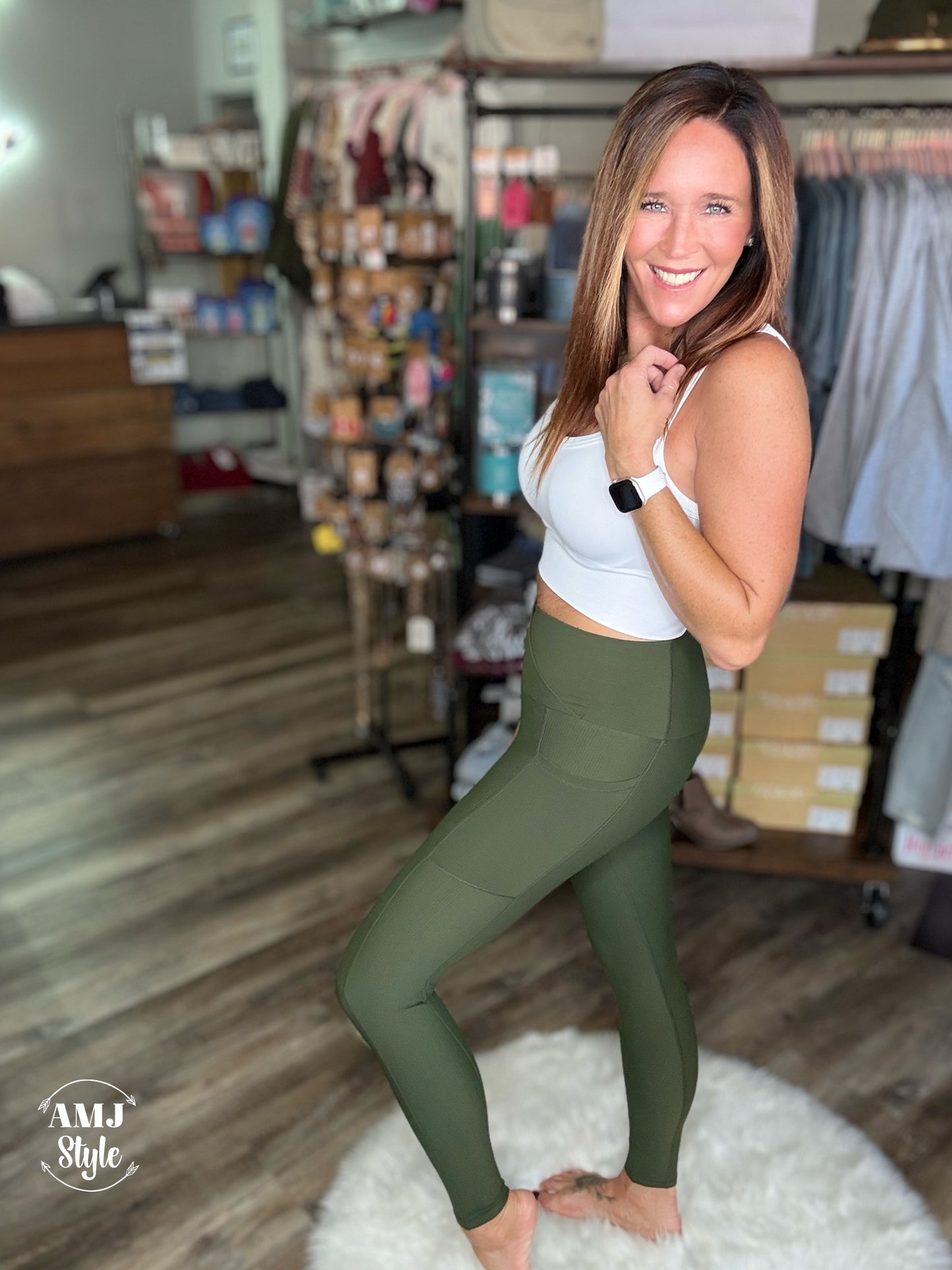 Trust Me Leggings - Dark Olive