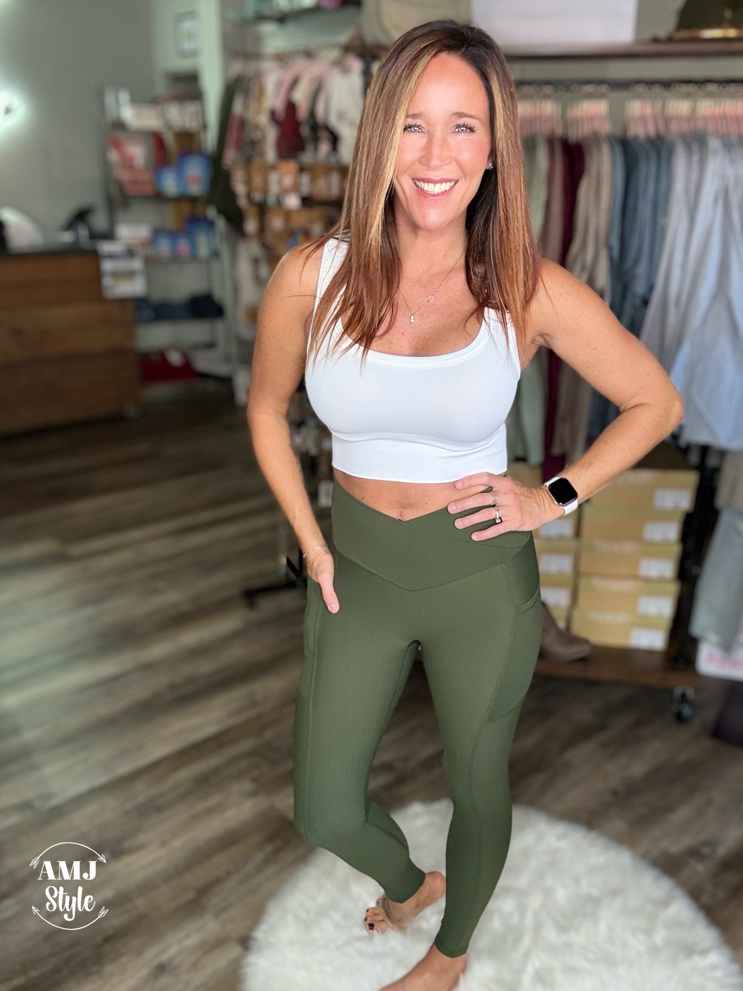 Trust Me Leggings - Dark Olive