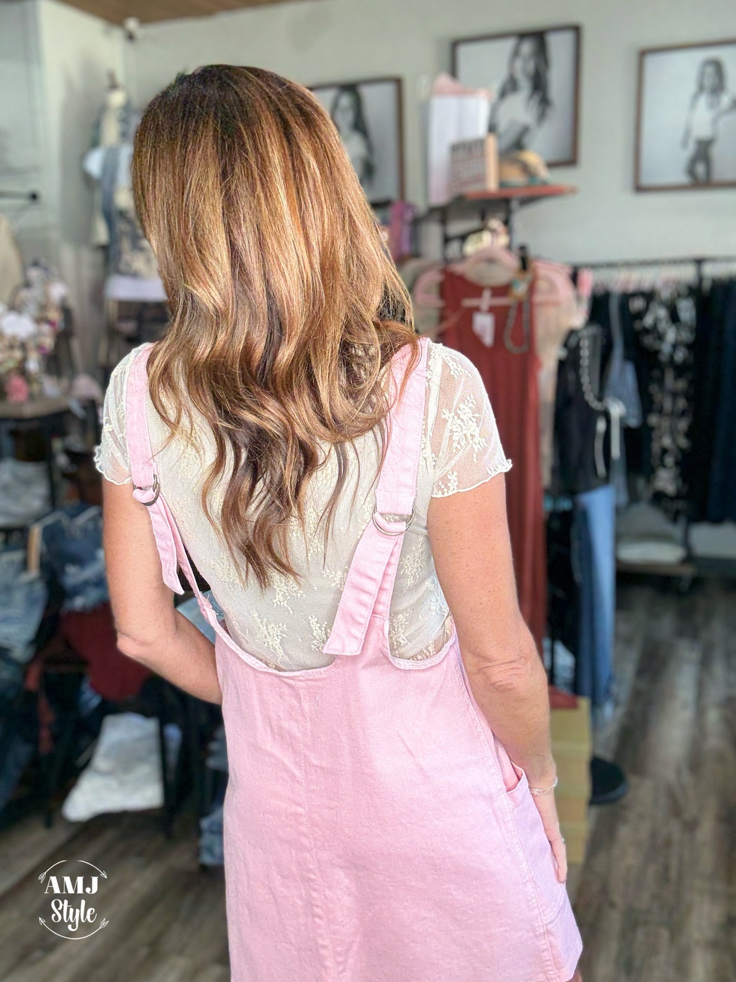 Blush Pink Denim Jumper