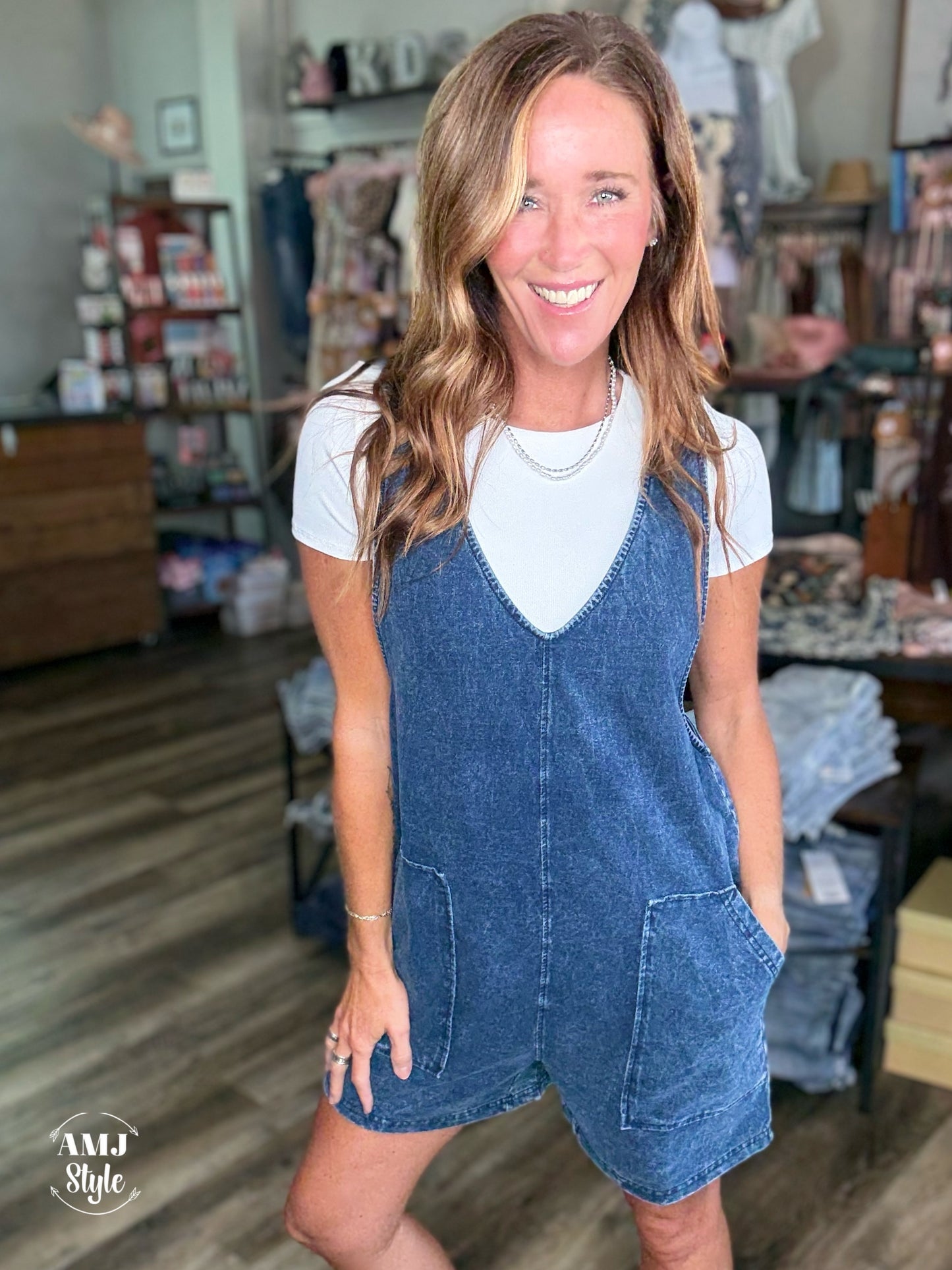 Adventure Bound Denim Romper