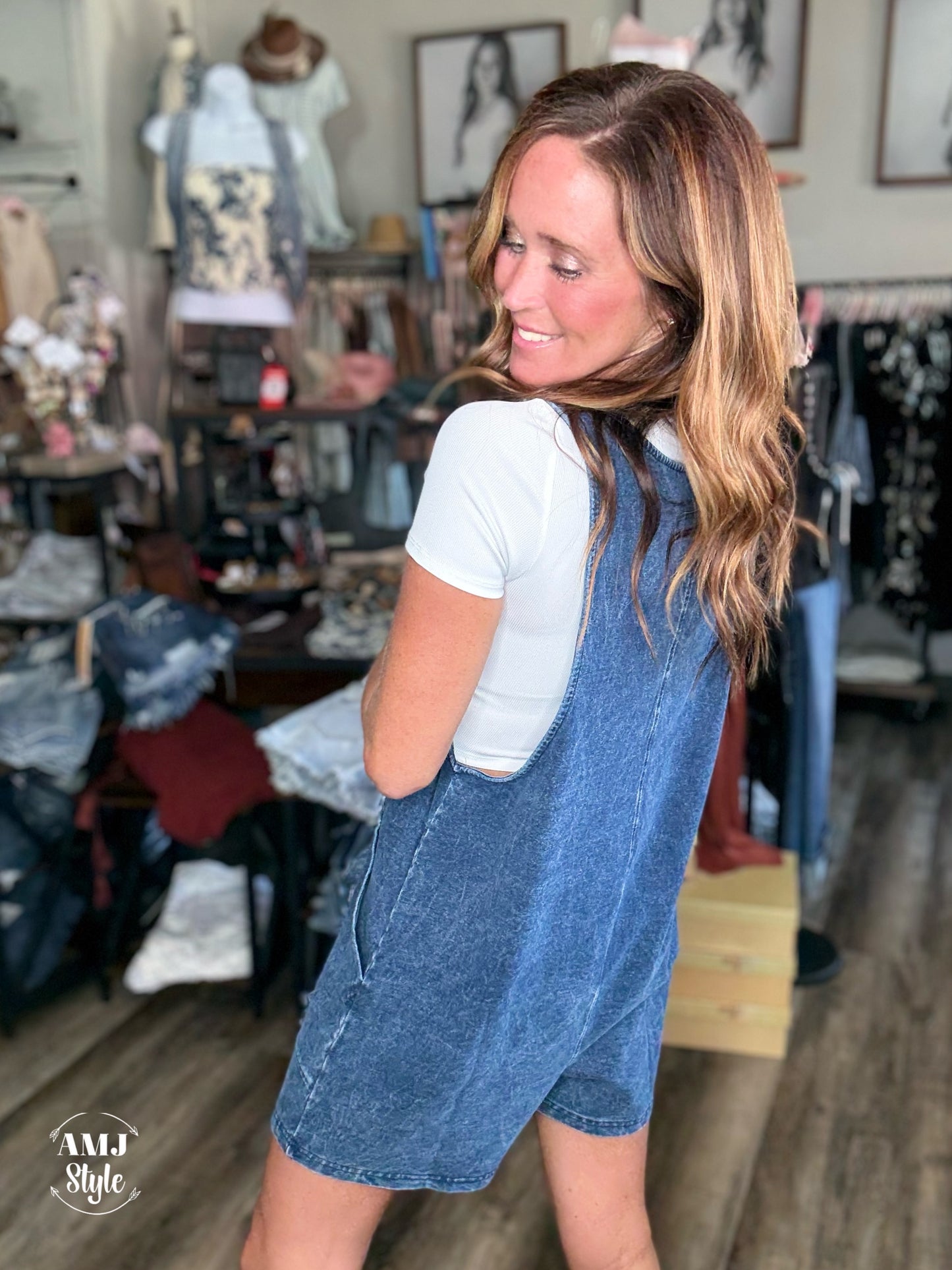 Adventure Bound Denim Romper