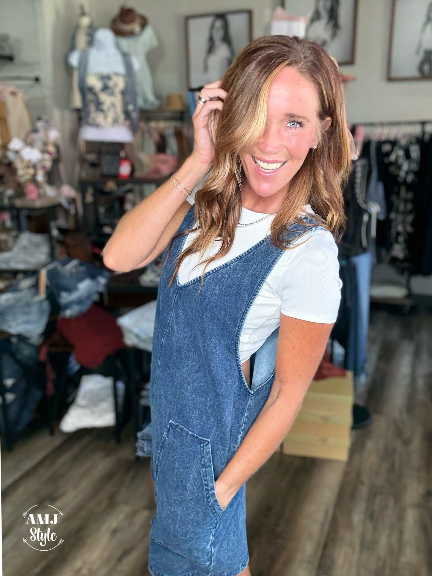 Adventure Bound Denim Romper