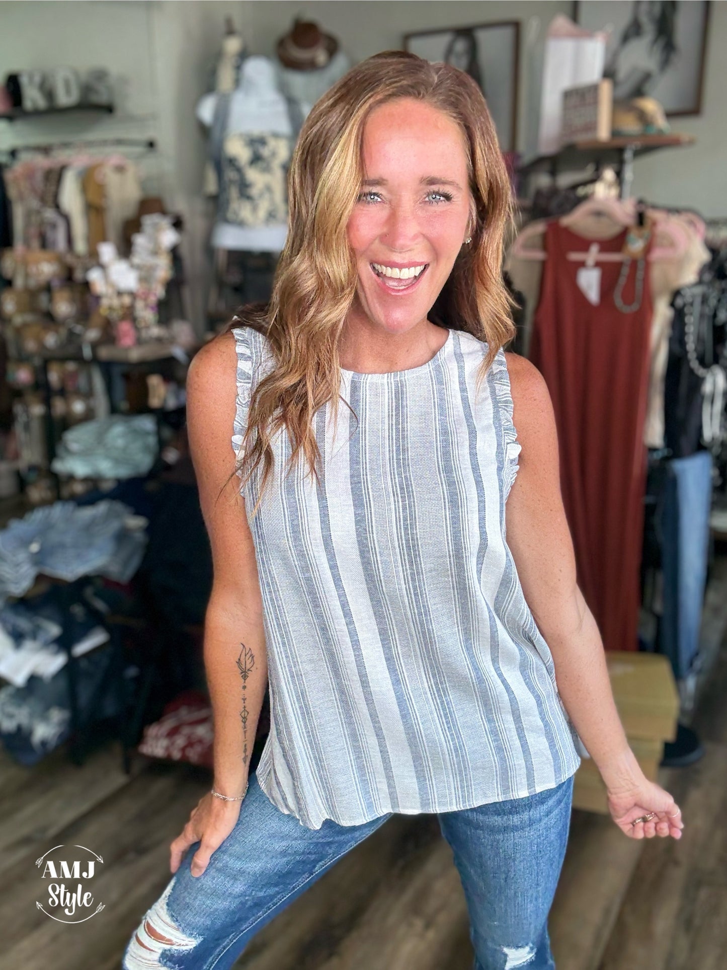 Coastal Charm Linen Top