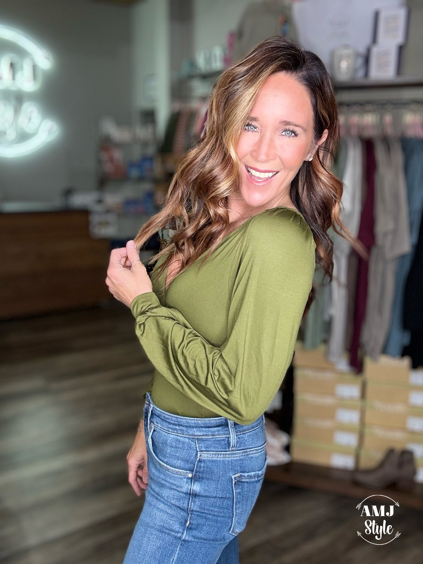 Deep V Date Night Body Suit