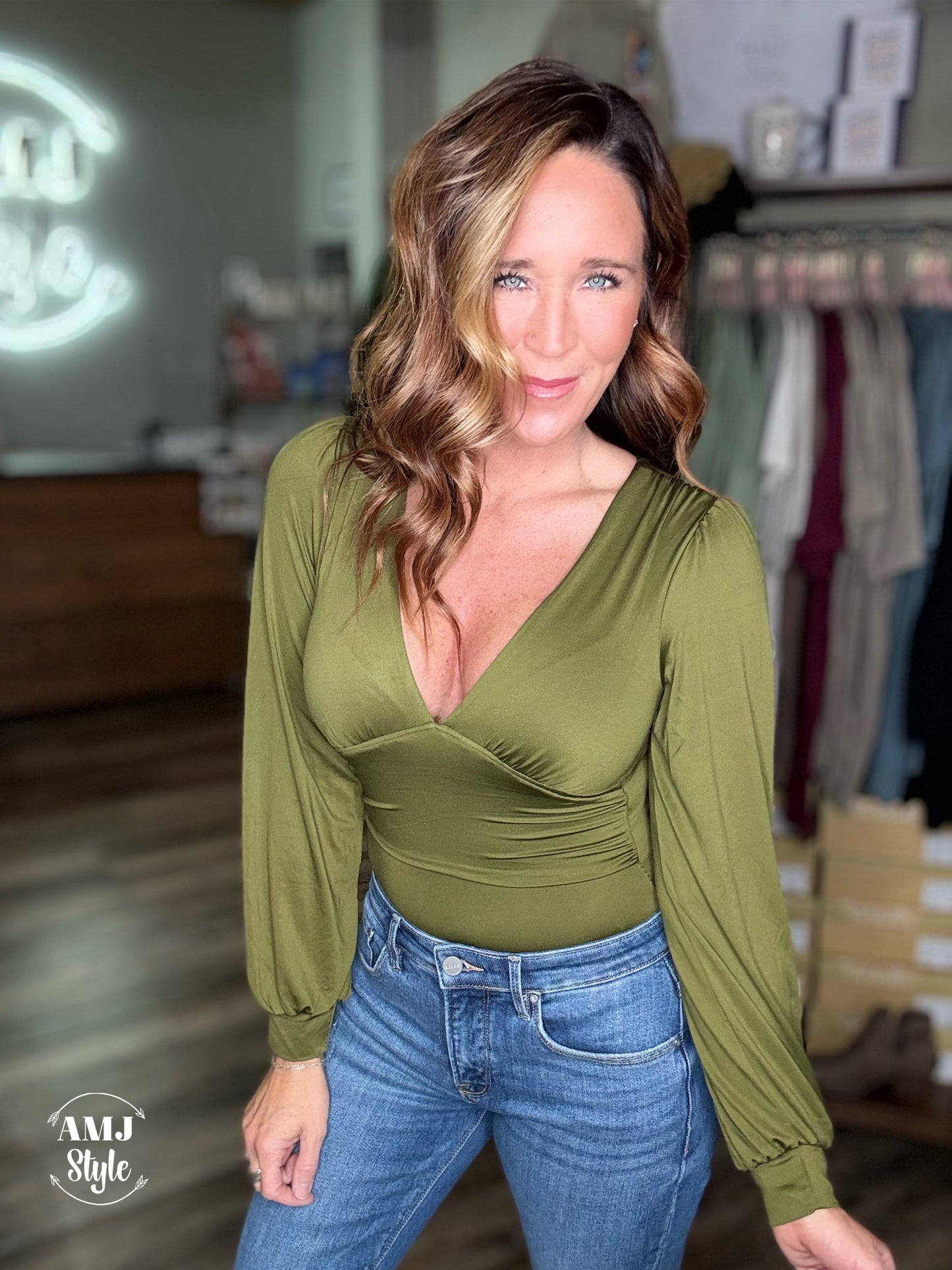 Deep V Date Night Body Suit