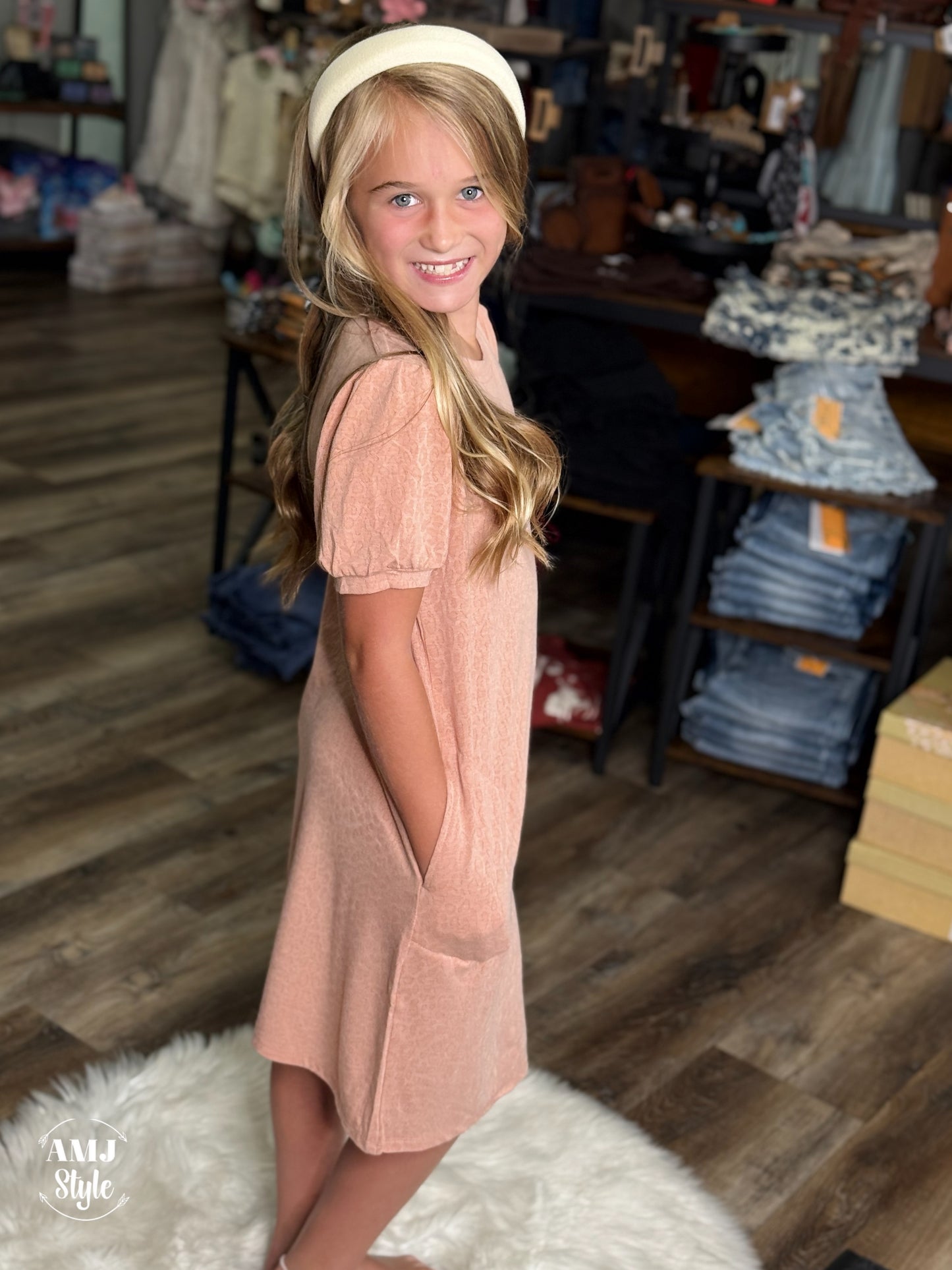 Burnout Leopard Kiddo Dress