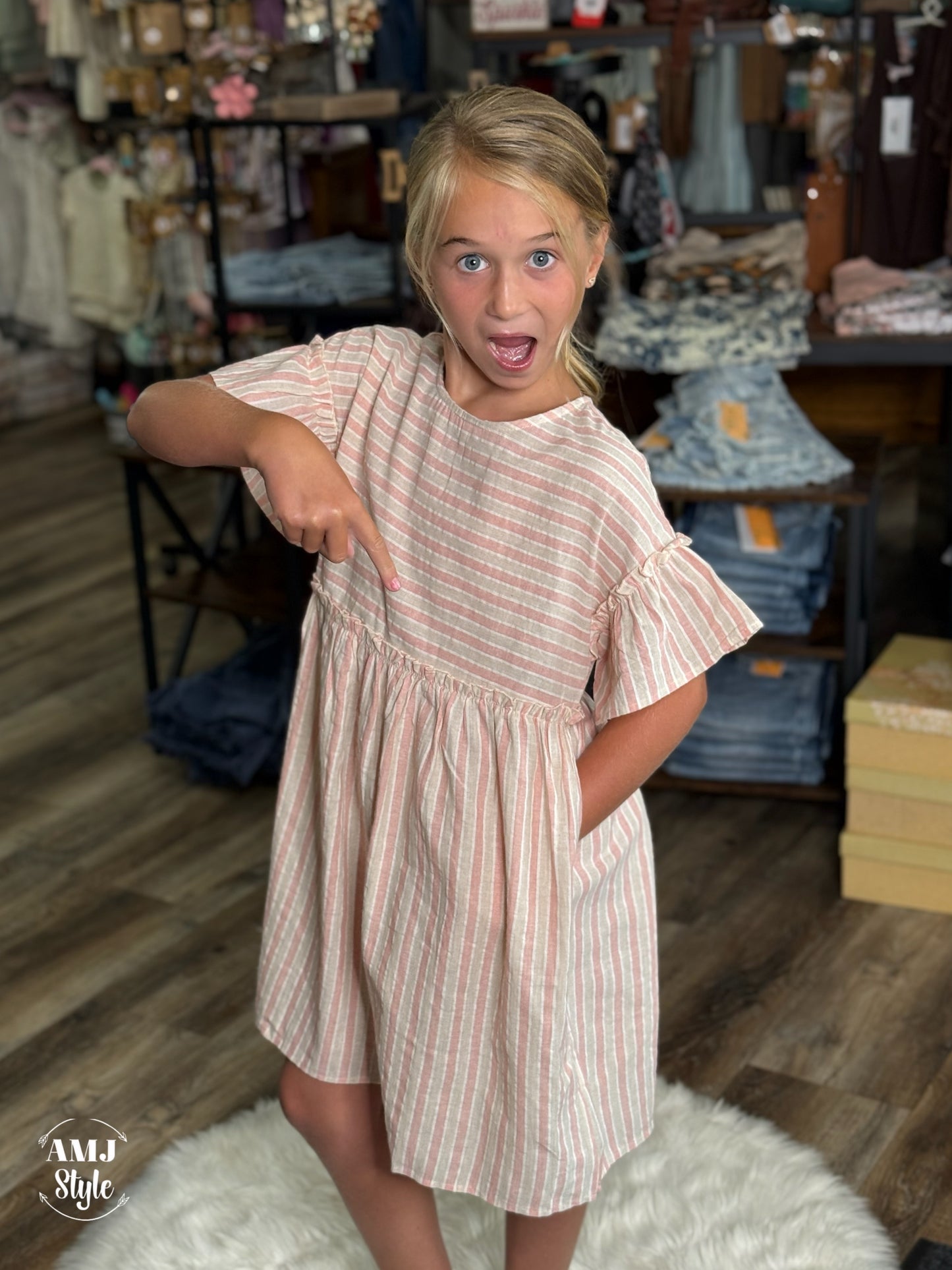 Harriet Kiddo Dress - Mauve