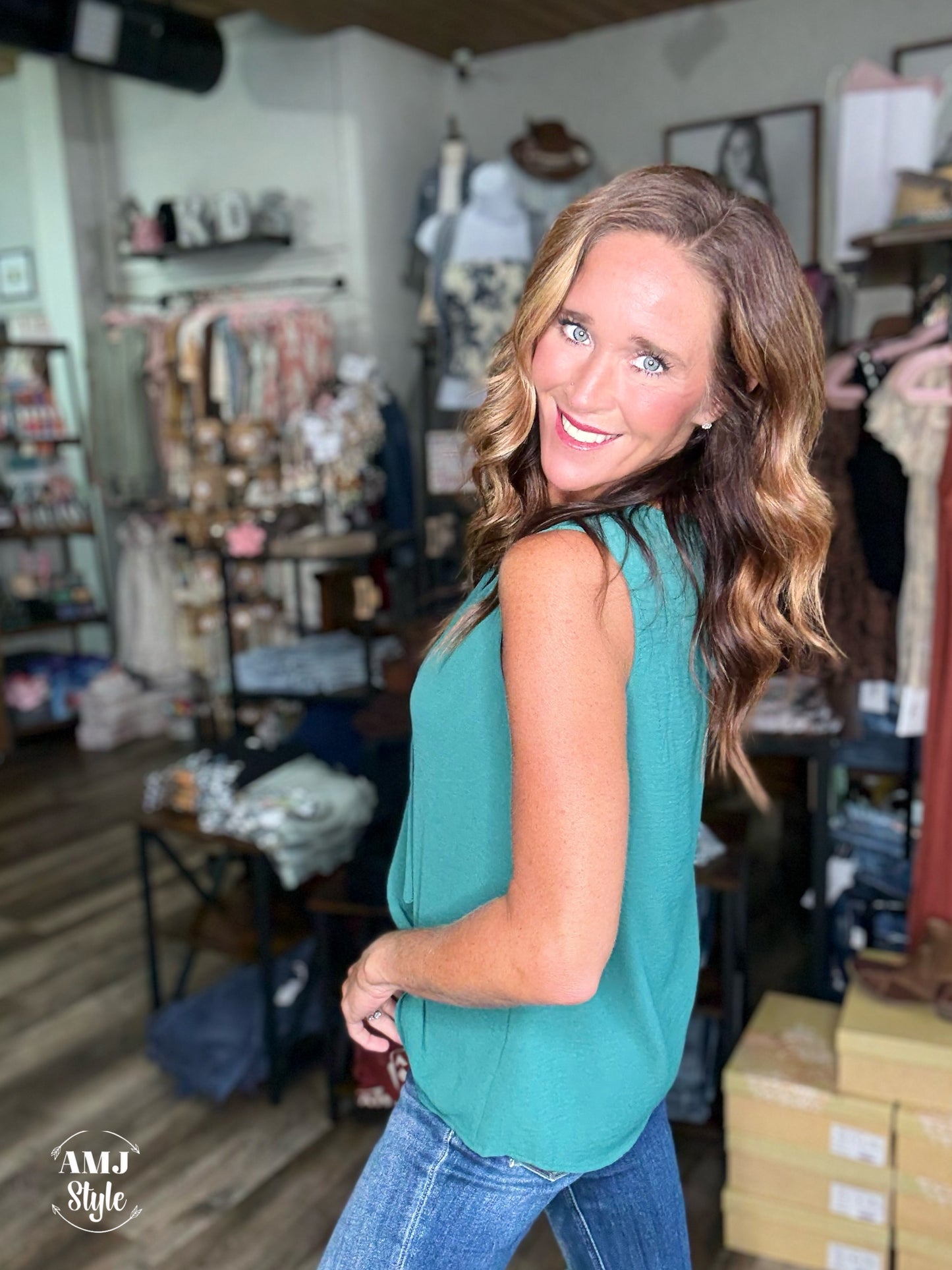 Gigi Button Top