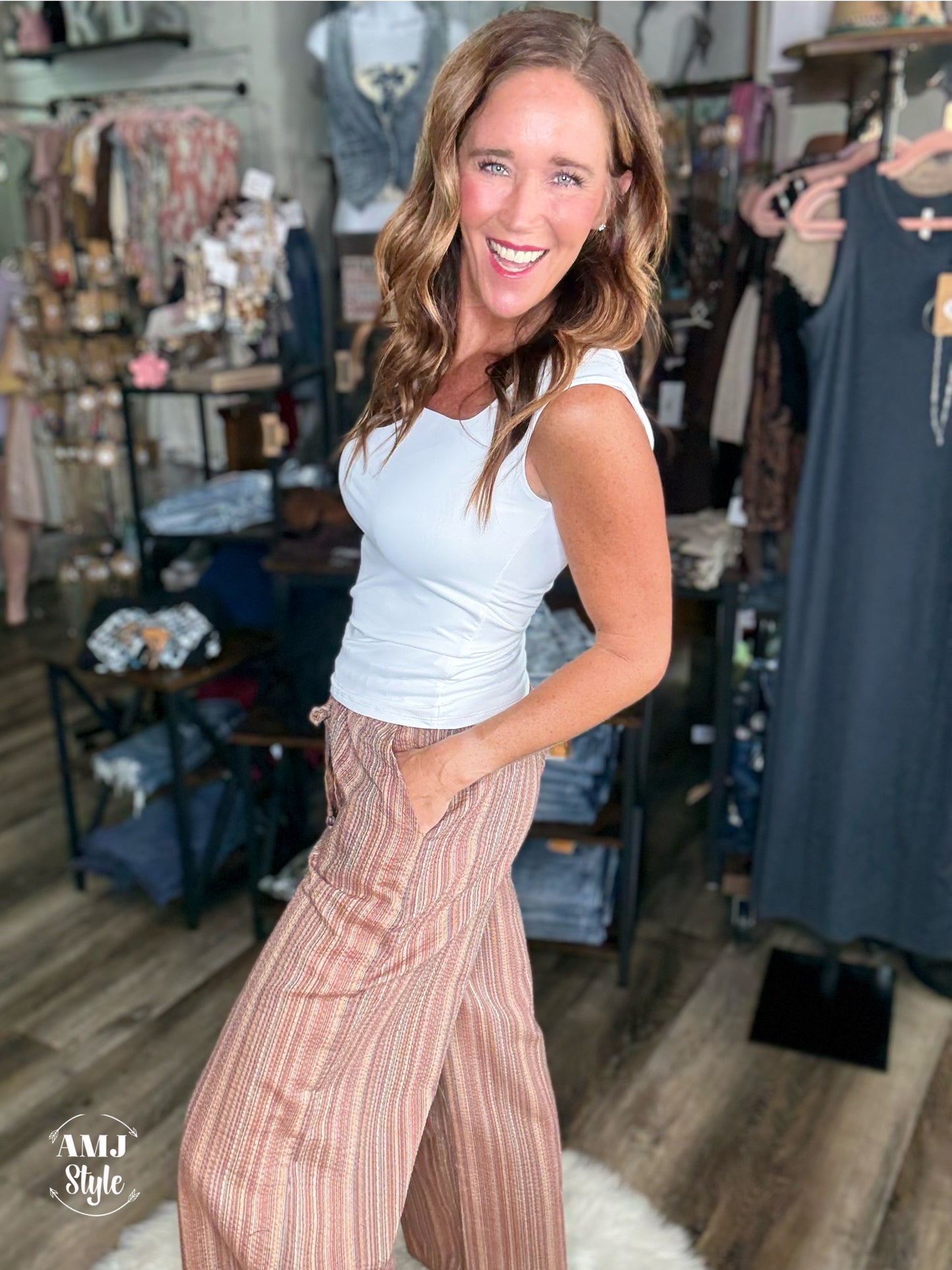 Stripes & Ponpons Pants