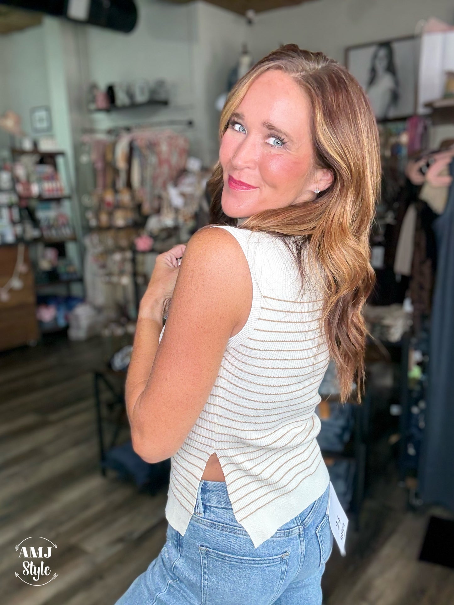 Ivory Hue Sweater Tank