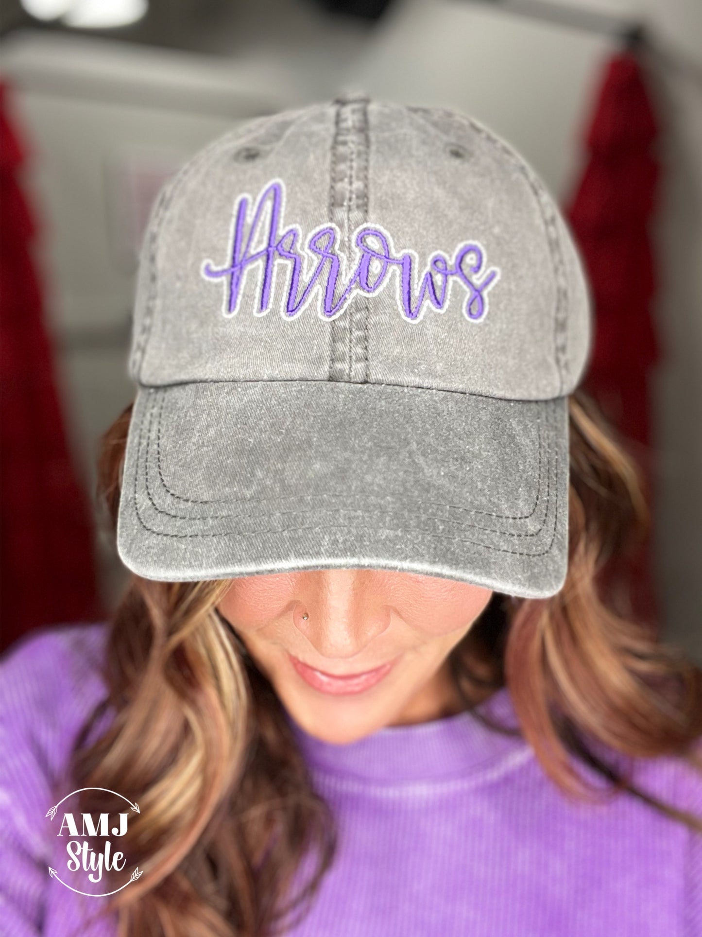Embroidered Arrows Cap