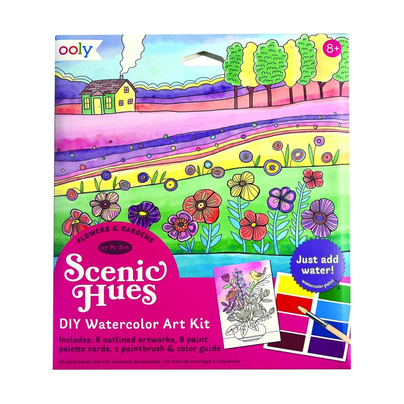 Scenic Hues Watercolor - Flowers