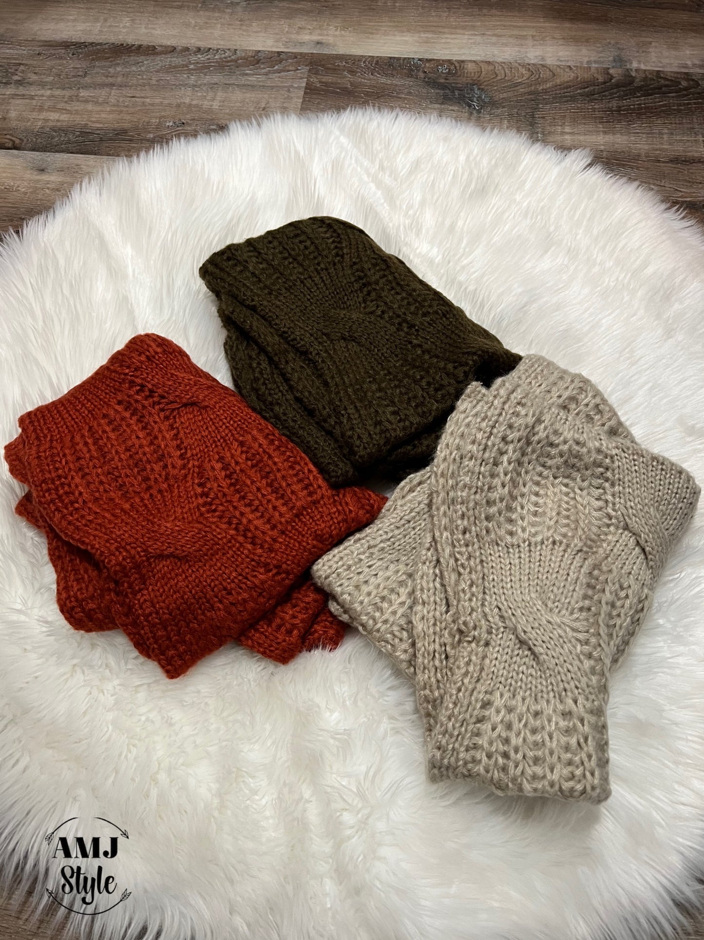 Cable Knit Infinity Scarf