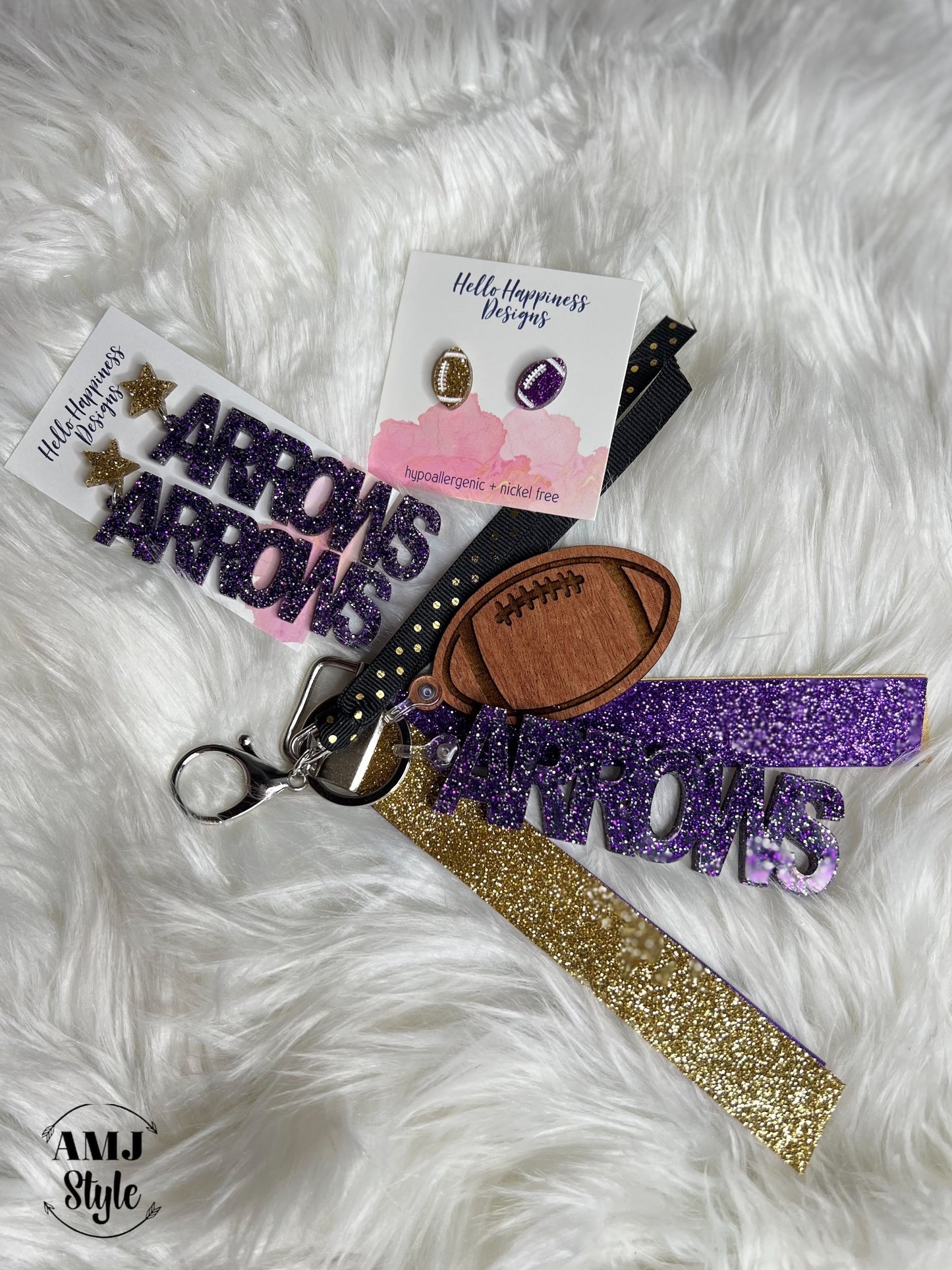 Sparkle Arrow Key Chain