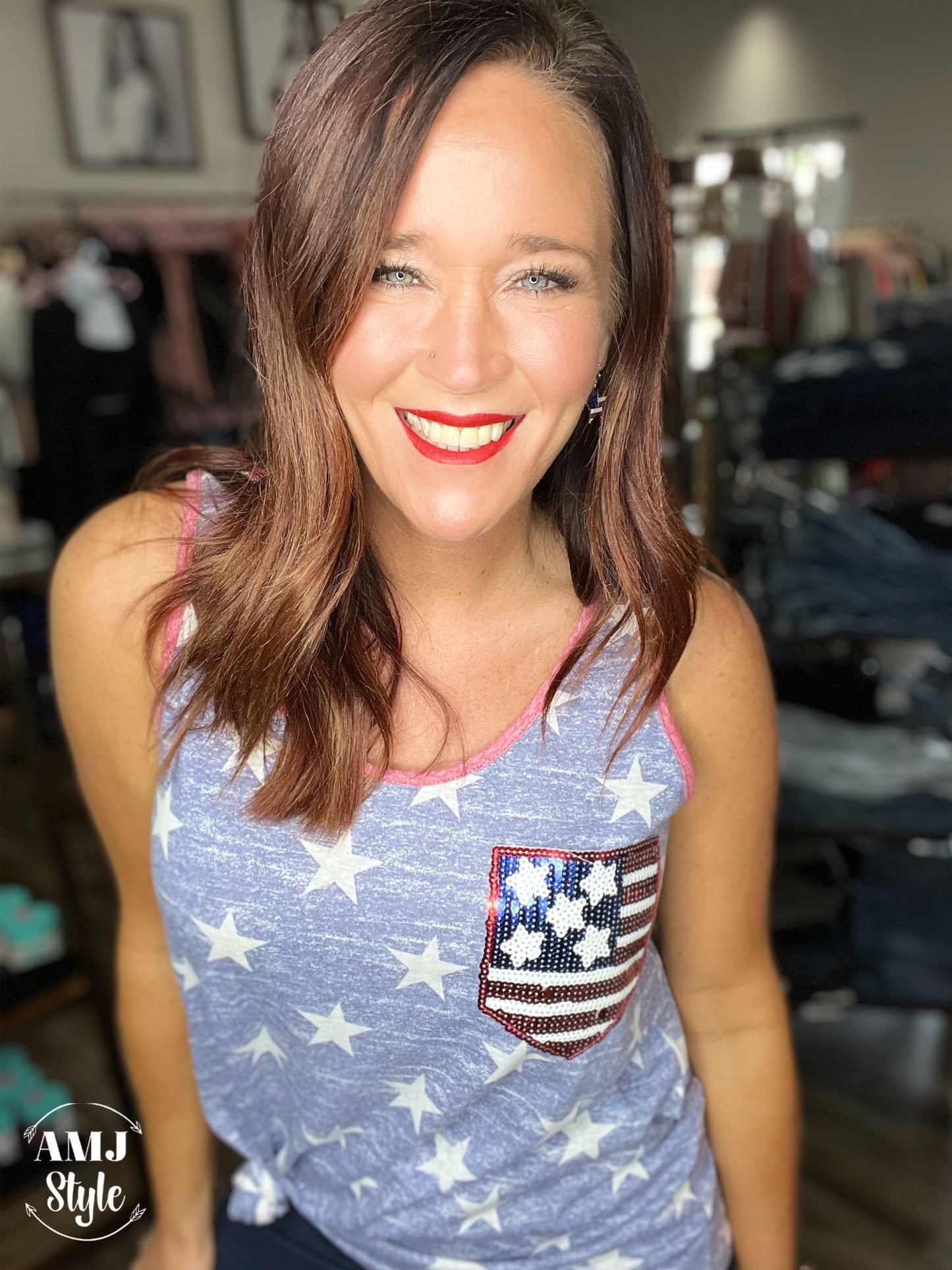 All American Sparkle Pocket Tank