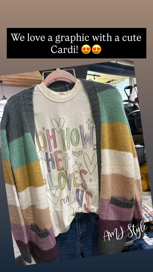 Oh How He Loves Us Graphic Tee