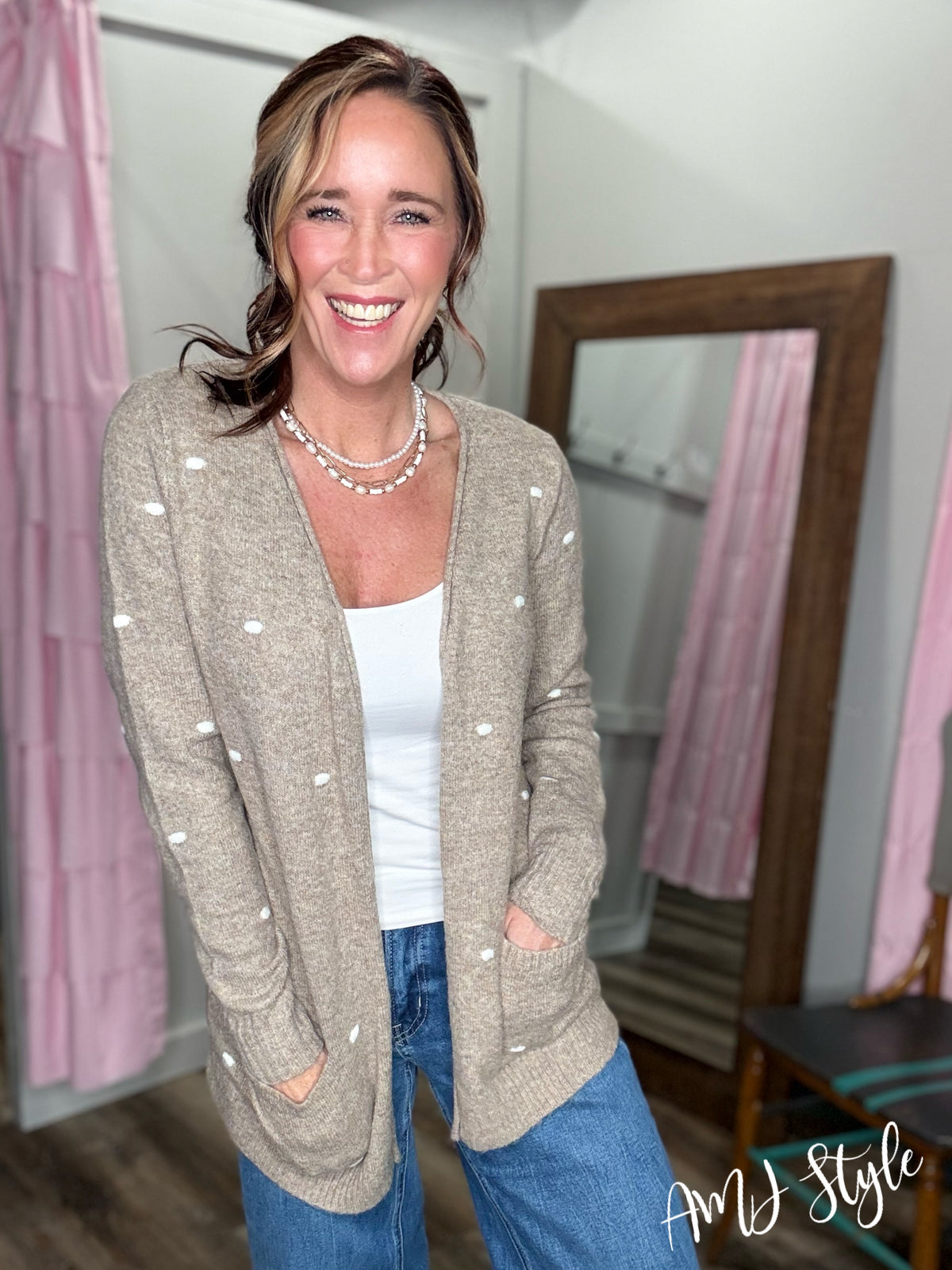 Snuggle & Sprinkles Cardi - Mocha