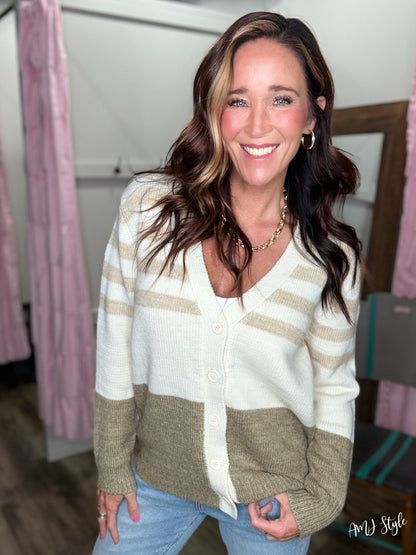 Timeless Stripe Cardigan