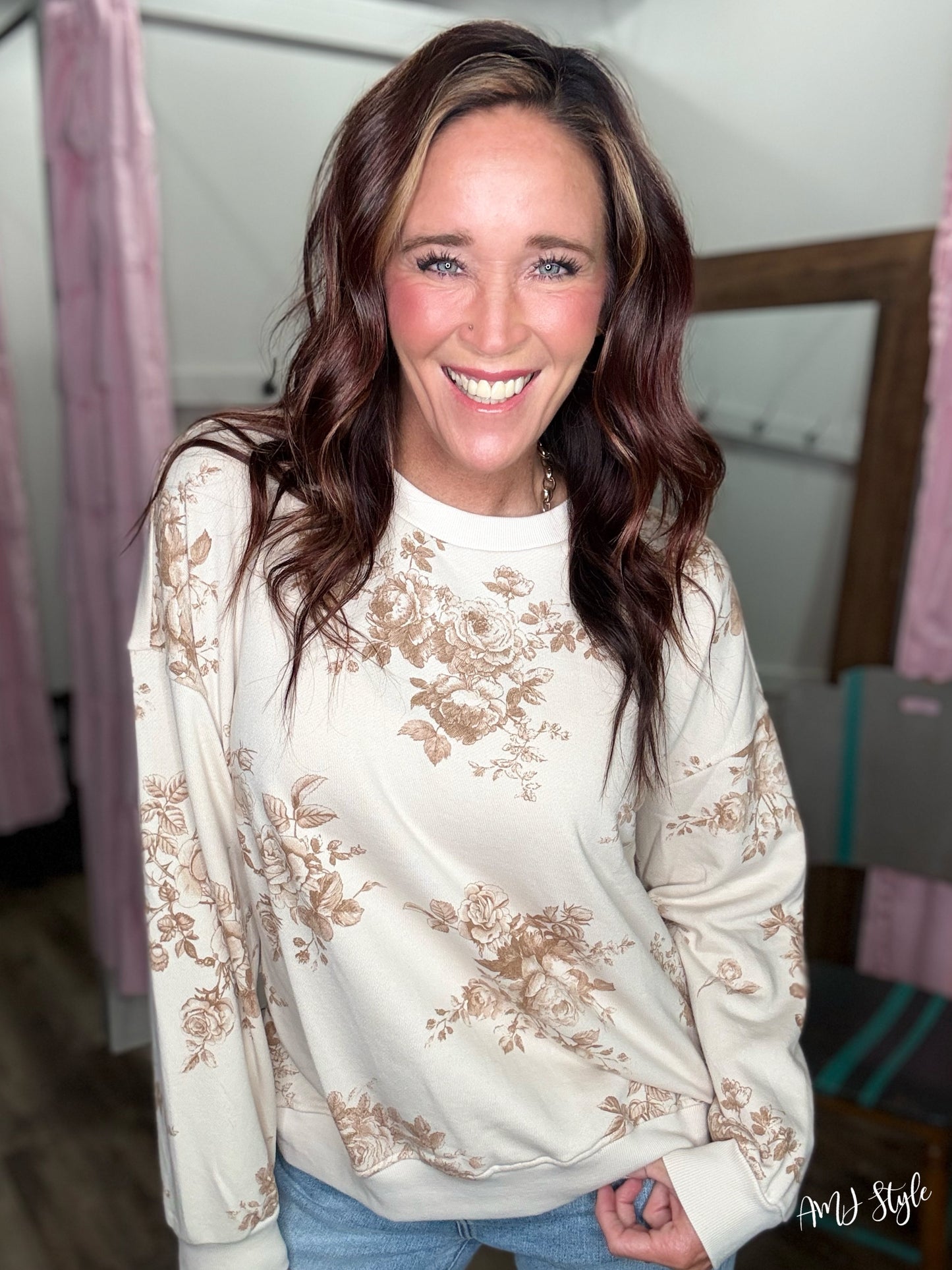 Honeyed Bloom Pullover