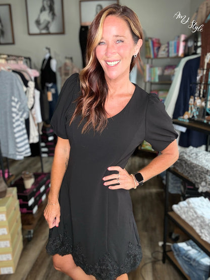 Luxe in Black Dress