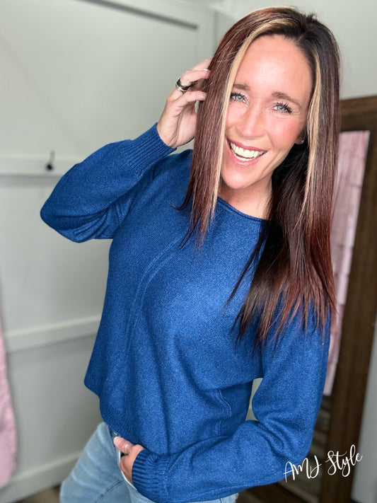 Ultra Luxe Sweater - Light Navy