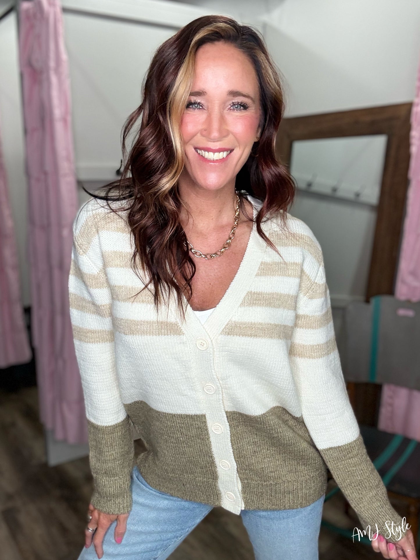 Timeless Stripe Cardigan