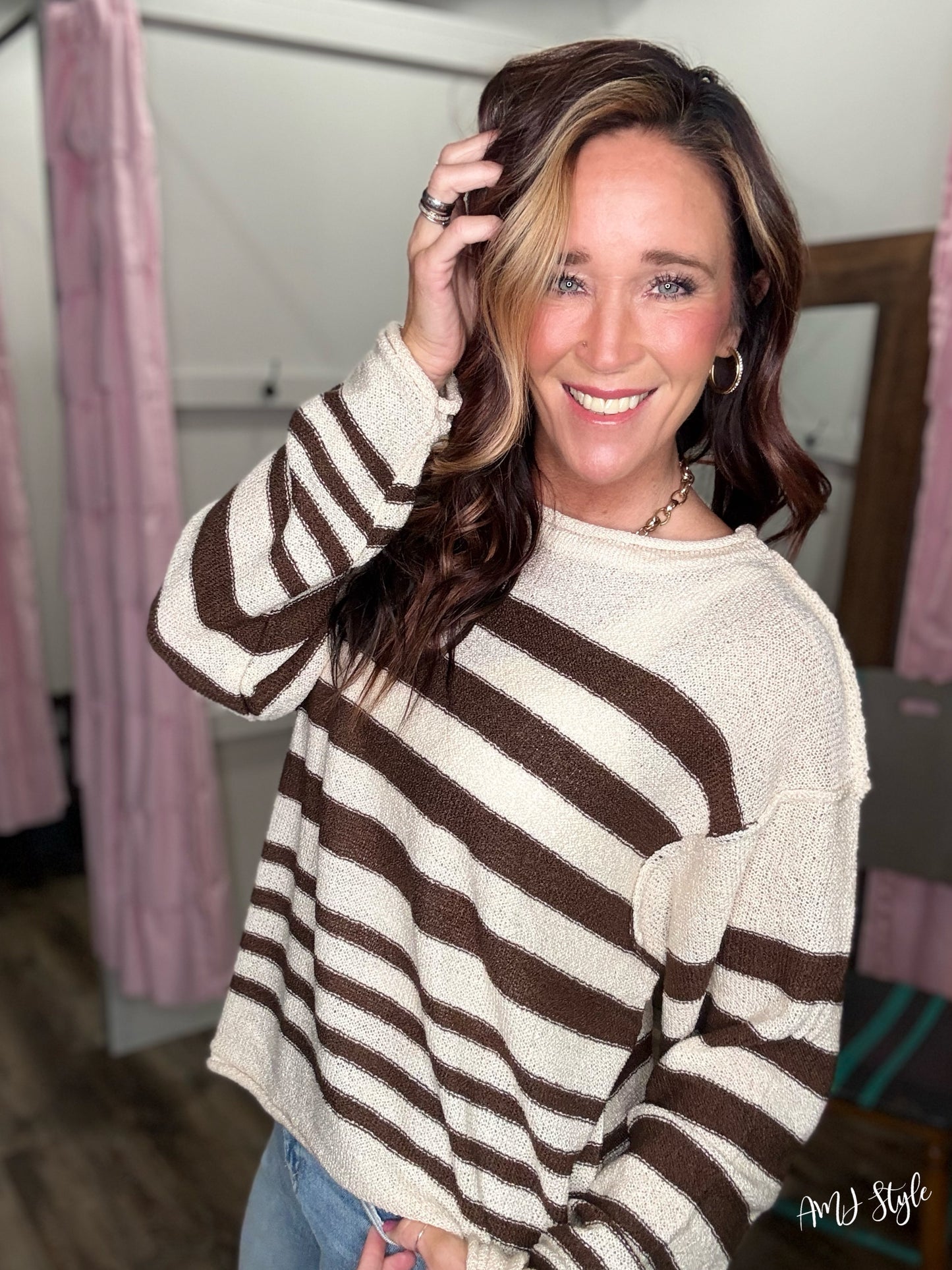 Toasted Stripe Sweater