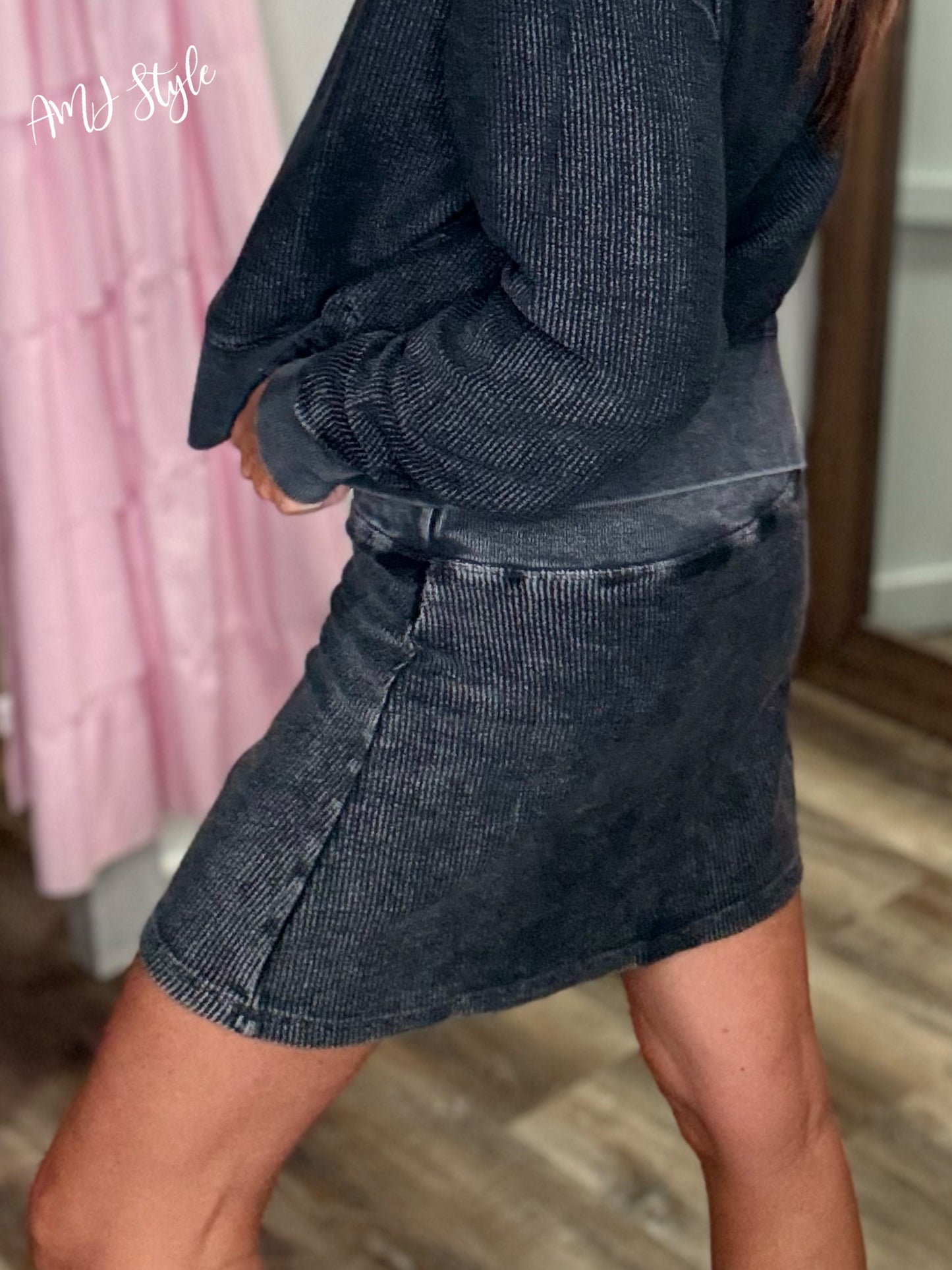 Luxe Corded Crew Skort