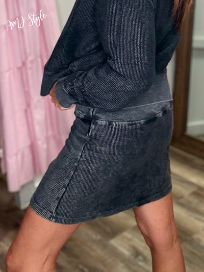 Luxe Corded Crew Skort