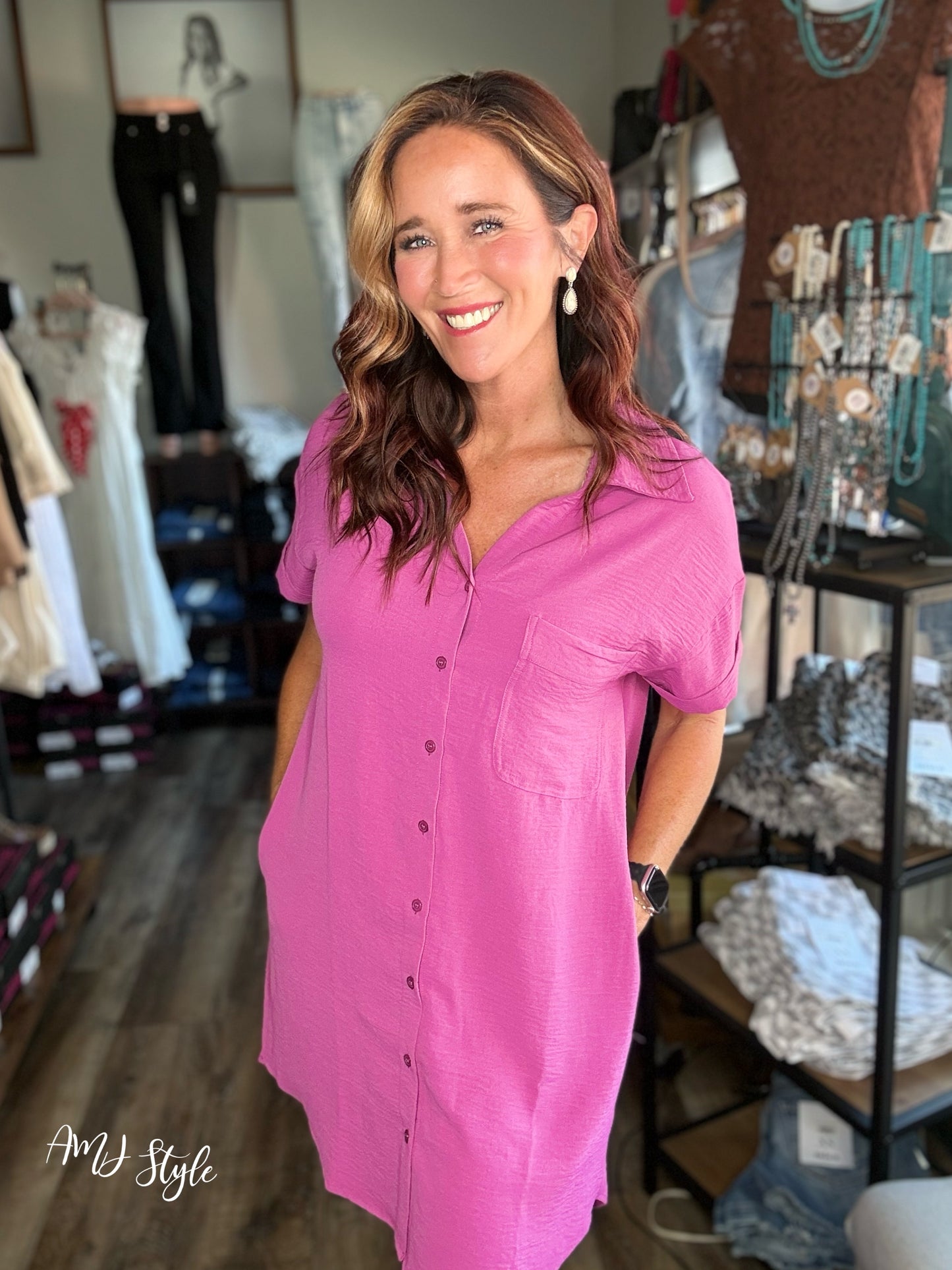 Bold Berry Dress