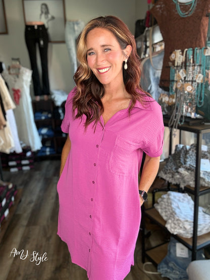 Bold Berry Dress
