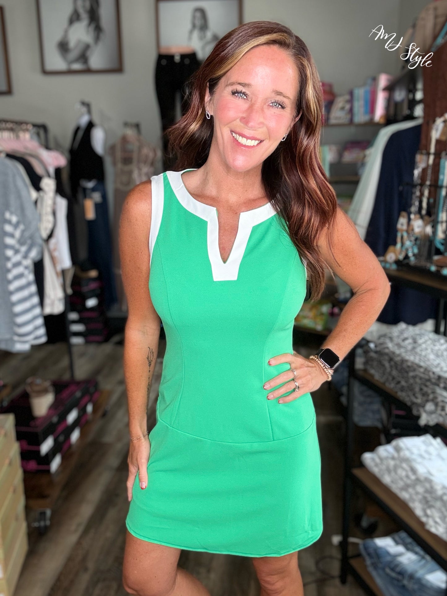 Pistachio Pop Dress