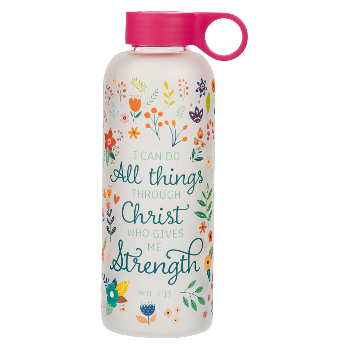 Inspirational Glass Water Bottles