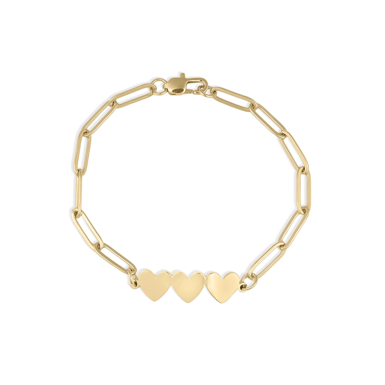 Heart Paperclip Bracelet