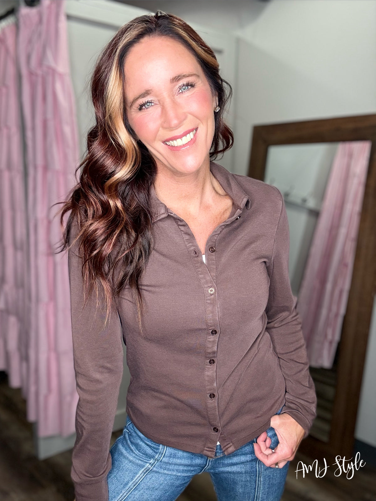 Lilah Shirt - French Roast