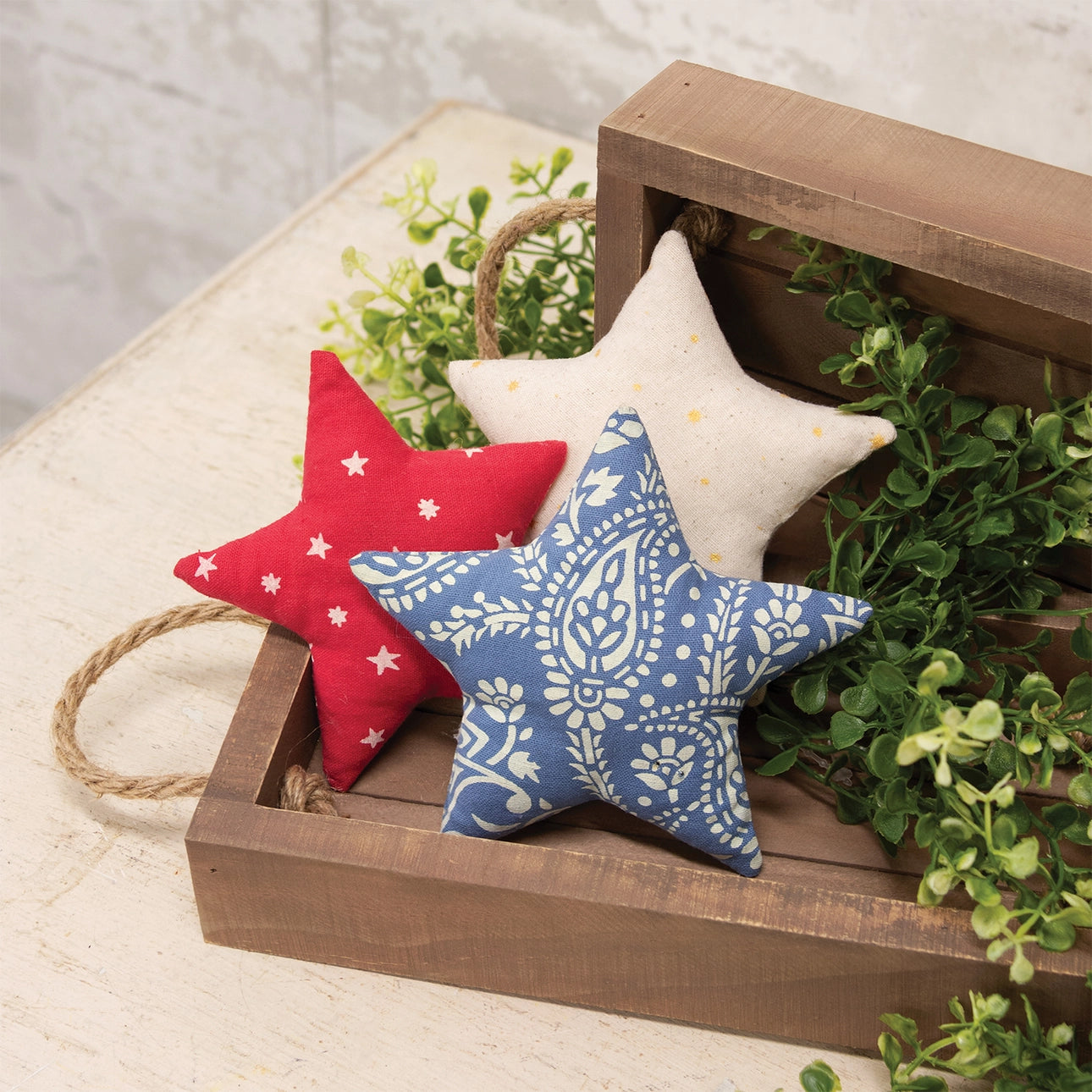 Rustic Plush Star Decor