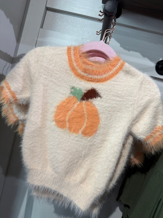 Plush Pumpkin Kiddo Sweater