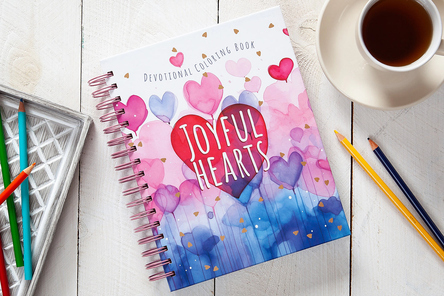 Joyful Hearts - Devotional Coloring Book