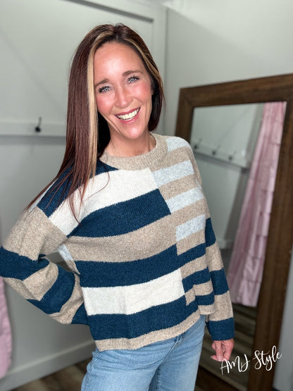 The Color Block Edit Sweater