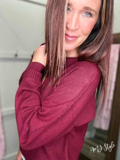Ultra Luxe Sweater - Burgundy